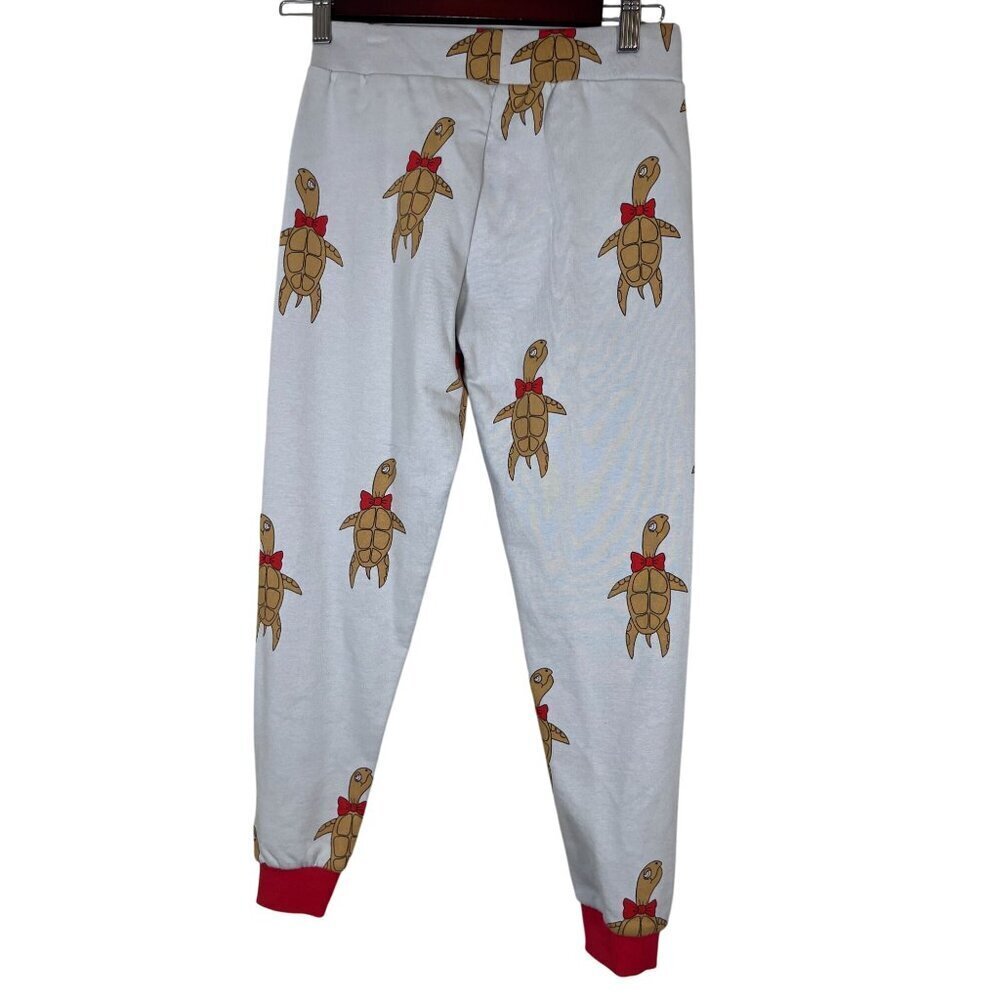 Mini Rodini Turtle Joggers 7Y Gray Preppy Modern Active Retro Classic Organic